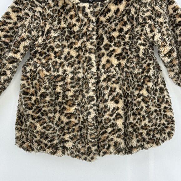 Rothschild Girl’s Leopard Print Faux Fur Jacket Coat, Size M 5/6 - Picture 8 of 16